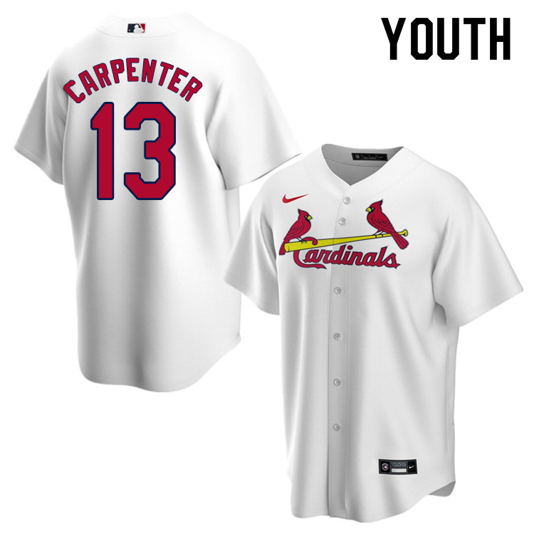 Nike Youth #13 Matt Carpenter St.Louis Cardinals Baseball Jerseys Sale-White